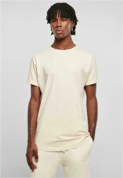 URBAN CLASSICS Long Shaped Turnup - T-Shirt Basique - Whitesand