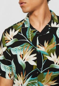 URBAN CLASSICS Blossoms - Chemise - Black -Tenue Sport Homme Magasin d20efaaded7f41ad80da0481d1ebbd94