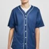 URBAN CLASSICS Baseball - Chemise - Spaceblue White 2 URBAN CLASSICS Baseball - Chemise - Spaceblue White -Tenue Sport Homme Magasin d4abbc0c4e28431eae076193363fd321