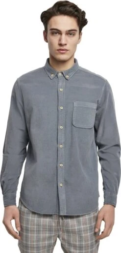 URBAN CLASSICS Corduroy Shirt - Chemise - Olive