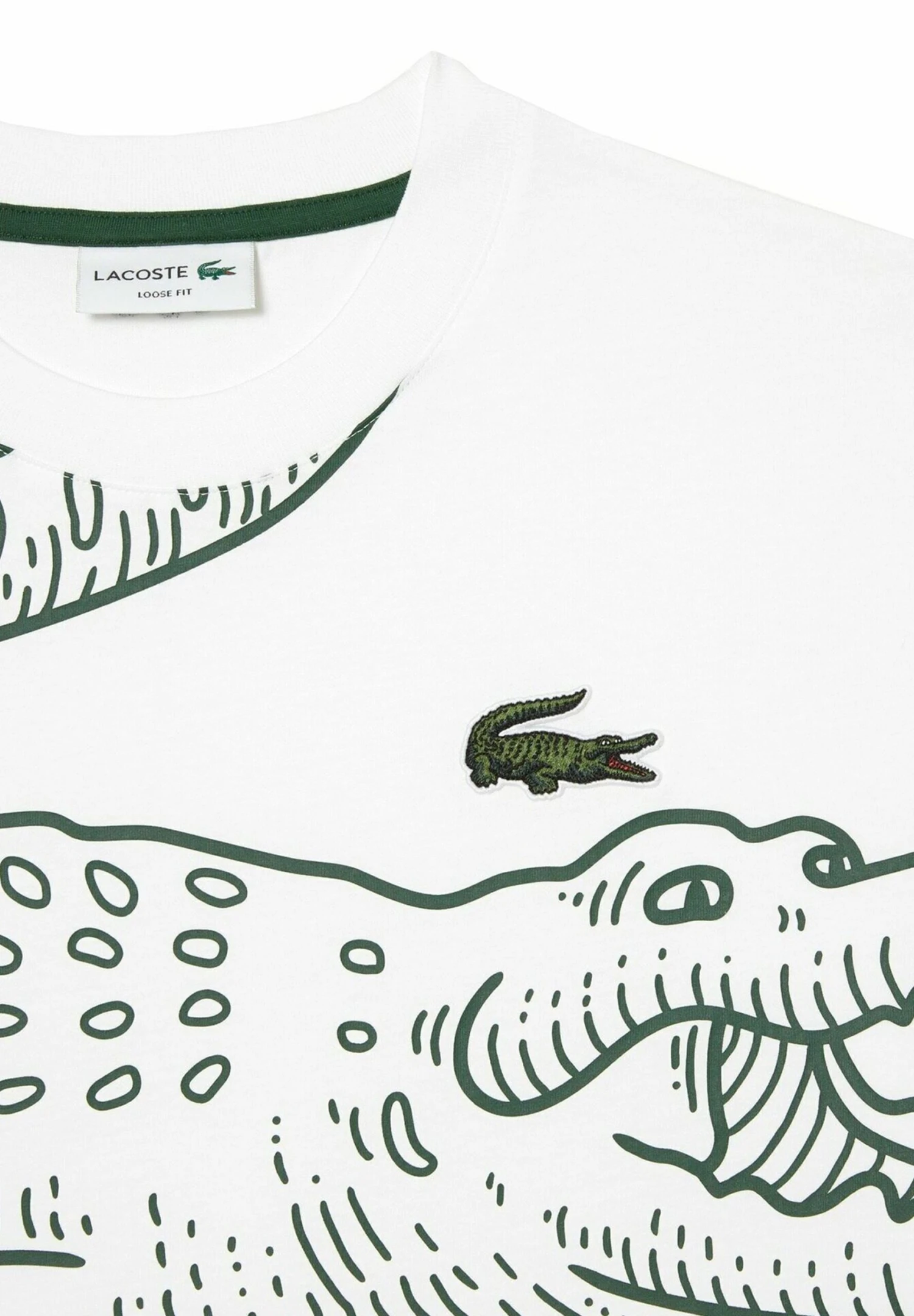 Lacoste T-Shirt Imprimé - Blanc 8 Lacoste T-Shirt Imprimé - Blanc – Image 6