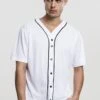 URBAN CLASSICS Baseball - Chemise - White -Tenue Sport Homme Magasin e186d88d2ab8458ebbb6711c3b660512