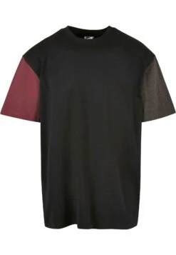URBAN CLASSICS Oversized Colorblock - T-Shirt Imprimé - Black