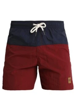 URBAN CLASSICS Block - Short De Bain - Navy/Burgundy -Tenue Sport Homme Magasin ebe899c36fb0499094a8b2ff302bc9bc
