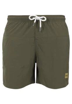 URBAN CLASSICS Block - Short De Bain - Olive -Tenue Sport Homme Magasin ee963c2af4834248af77095fc7913311