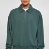 URBAN CLASSICS Collar Crew - Polo - Bottlegreen -Tenue Sport Homme Magasin f47d68c552654691abcbea7ee48551e9