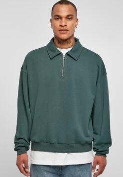 URBAN CLASSICS Collar Crew - Polo - Bottlegreen