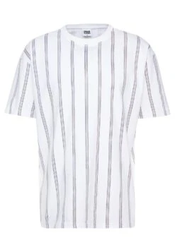 URBAN CLASSICS Heavy Oversized Stripe Tee - T-Shirt Imprimé - White/Navy -Tenue Sport Homme Magasin fa6729b276fb4bad9399e926444b4689