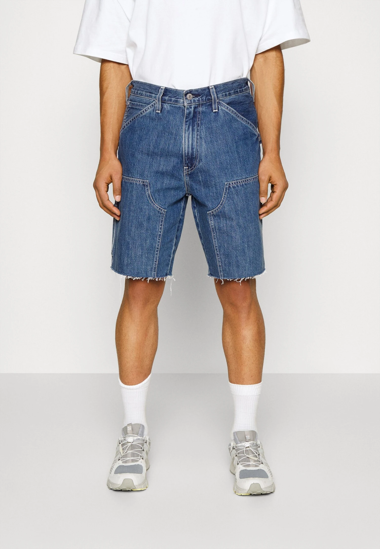 Cut Off Carpenter - Short En Jean - Blue Denim 2 Cut Off Carpenter - Short En Jean - Blue Denim