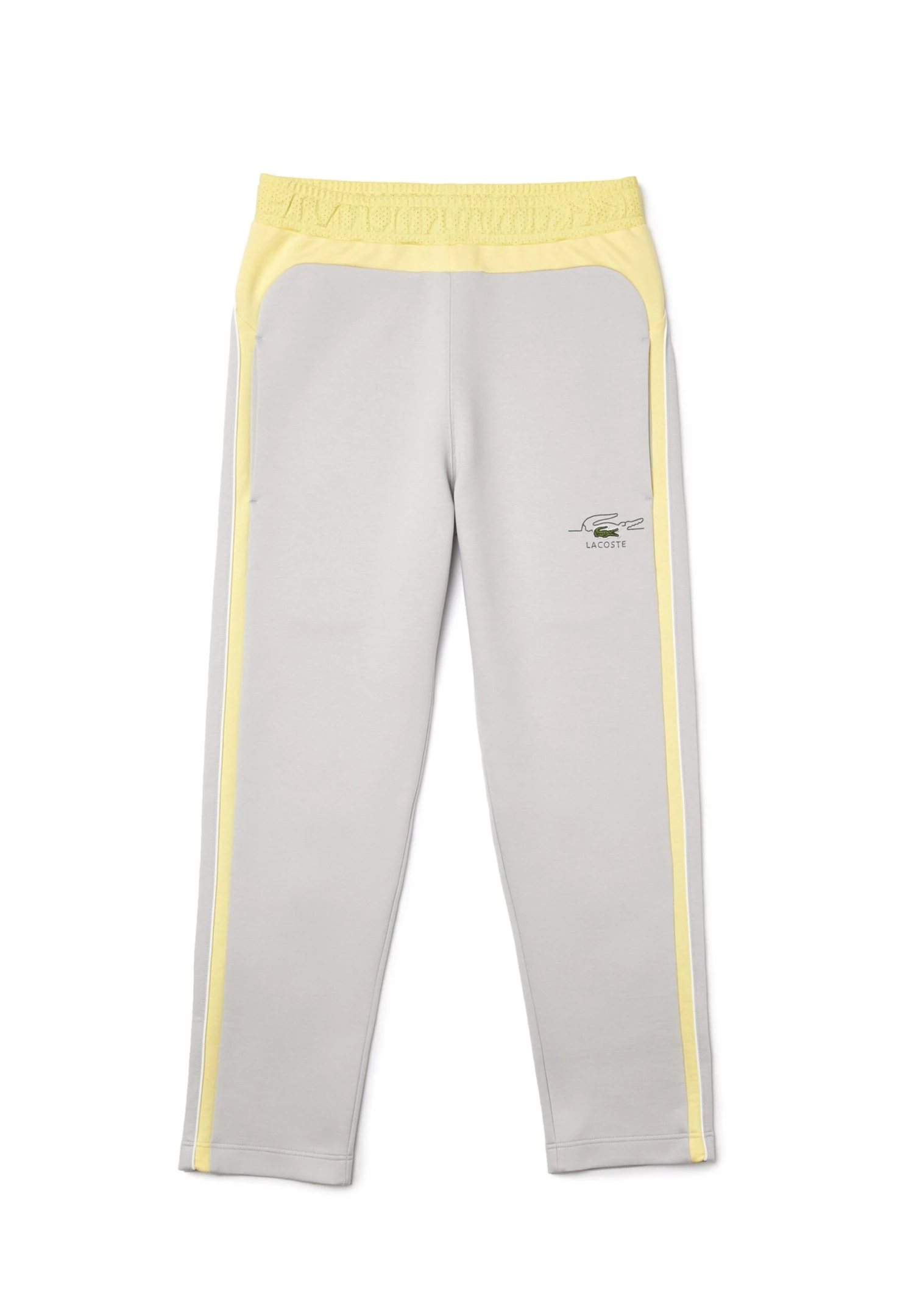 Lacoste Pantalon De Survêtement - Gris Clair Jaune Blanc 3 Lacoste Pantalon De Survêtement - Gris Clair Jaune Blanc